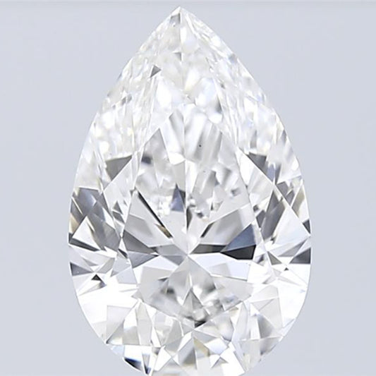 3.06 CT Pear F/VS1 Lab Created Diamond IGI Certified