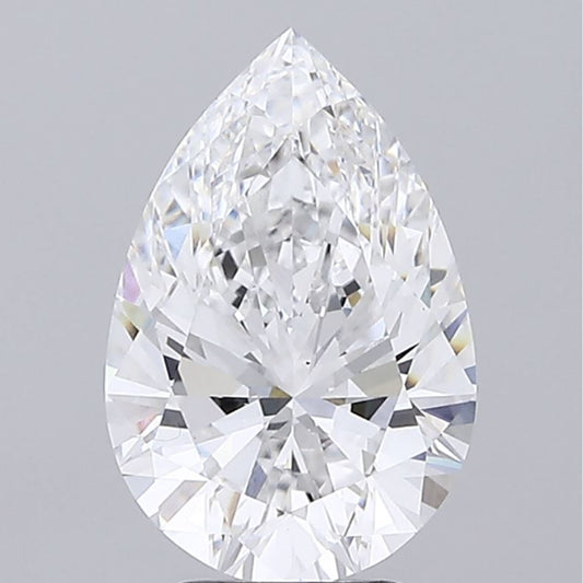 4.25 CT Pear E/VS1 Lab Created Diamond IGI Certified